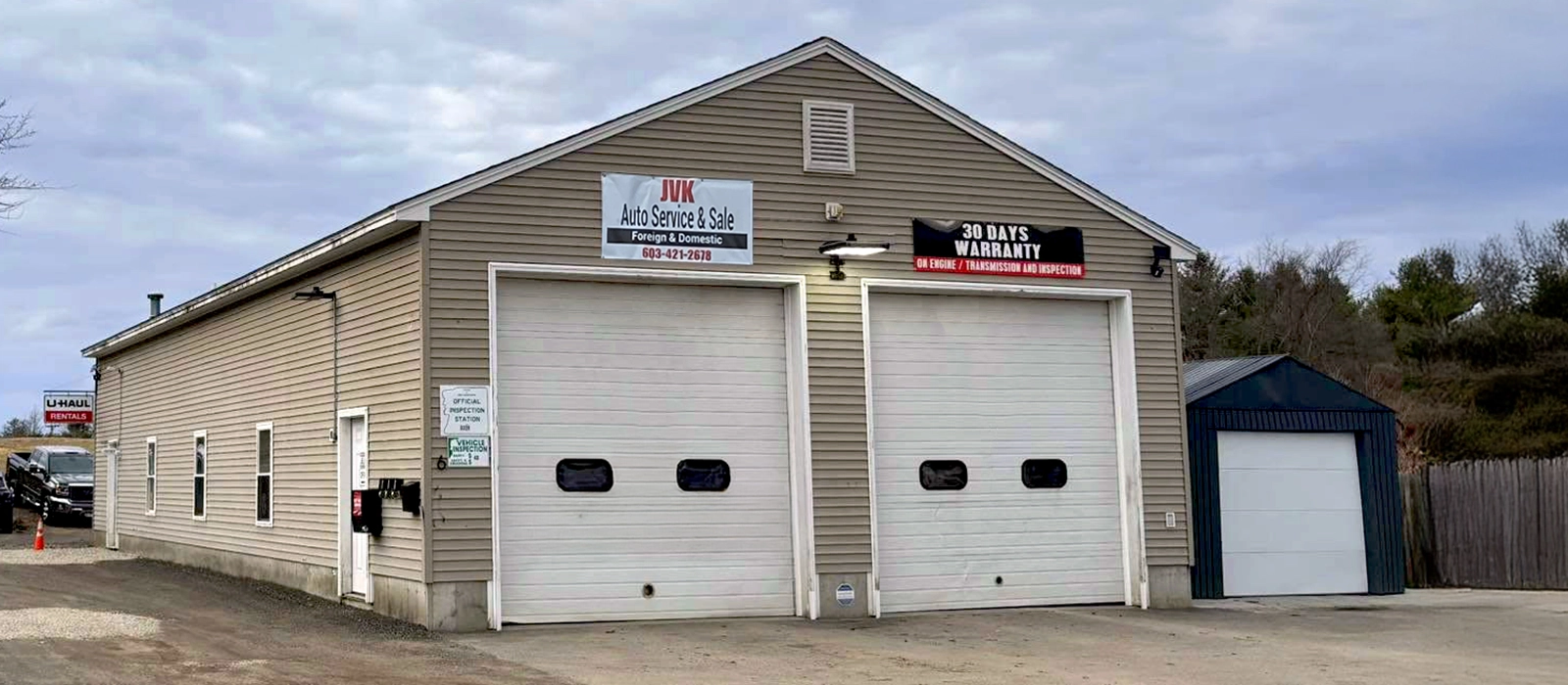An exterior photo of JVK Auto Service & Sales